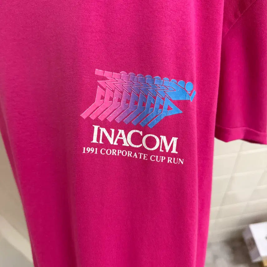 [BUNJANG] INACOM Marathon Single Stitch T-shirt / 90s INACOM 마라톤 싱글 스티치 티셔츠