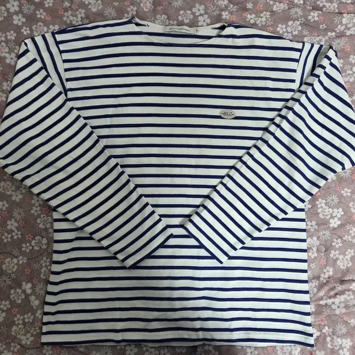 [SOLD OUT] 마리떼 프랑소와 저버  패치 스트라이프 티셔츠 M