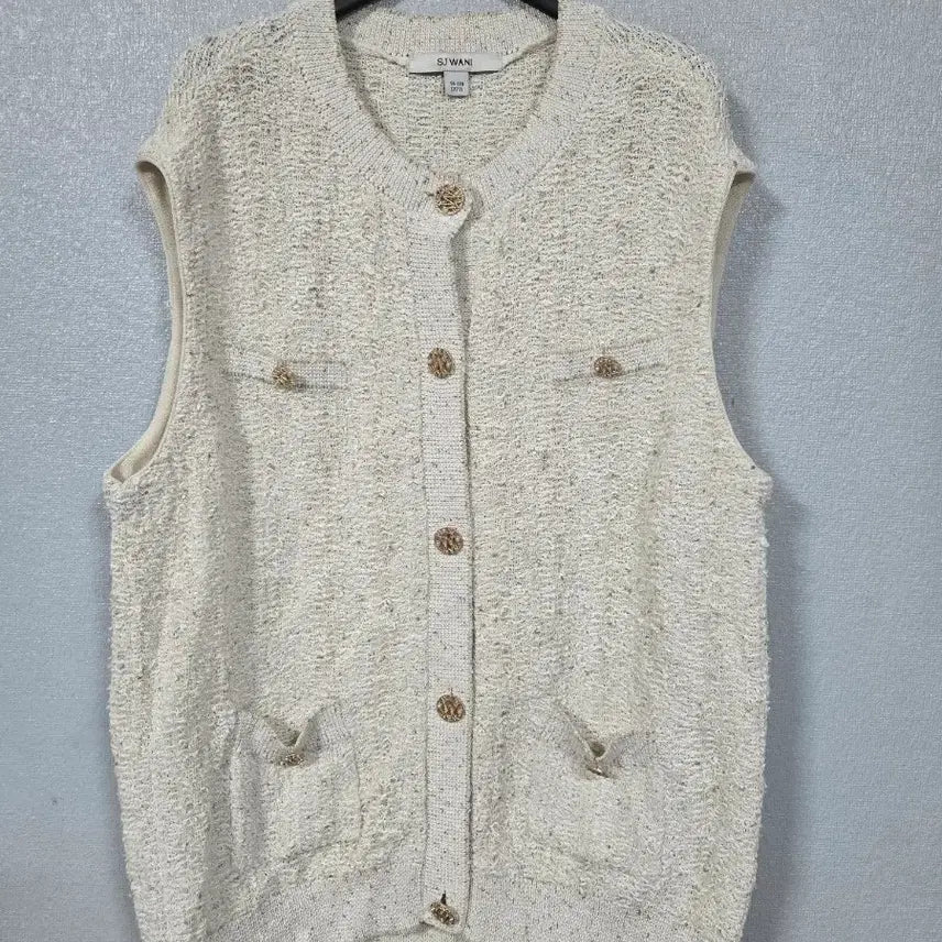 [BUNJANG] Son Jung Wan Tweed Knit Vest 77 / 손정완 트위드 니트조끼 77