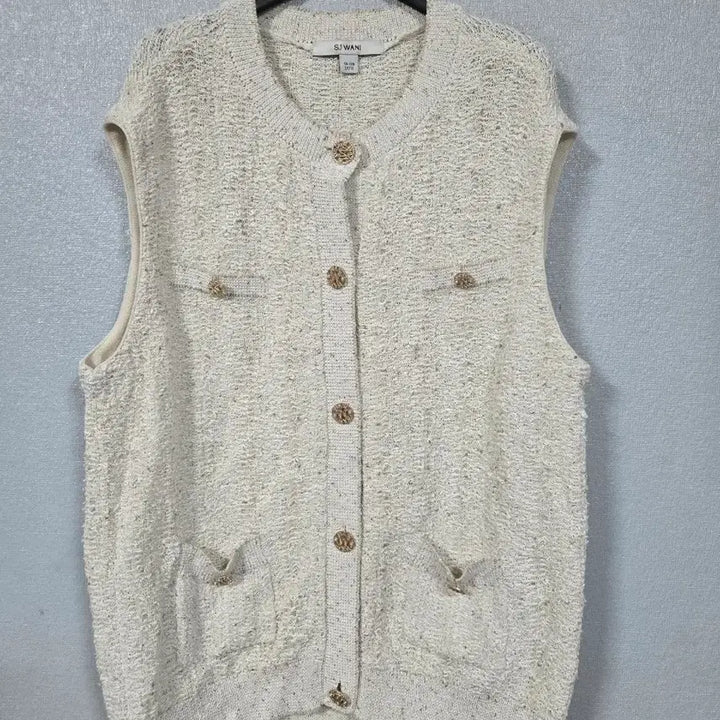 [BUNJANG] Son Jung Wan Tweed Knit Vest 77 / 손정완 트위드 니트조끼 77