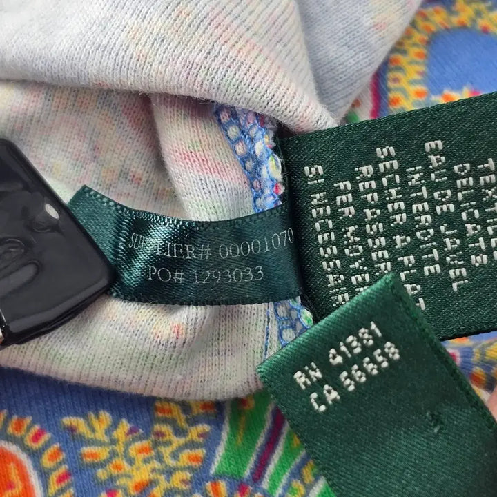 [BUNJANG] Ralph Lauren Paisley Short Sleeve T-shirt / 로렌 랄프로렌 페이즐리 반팔 티셔츠