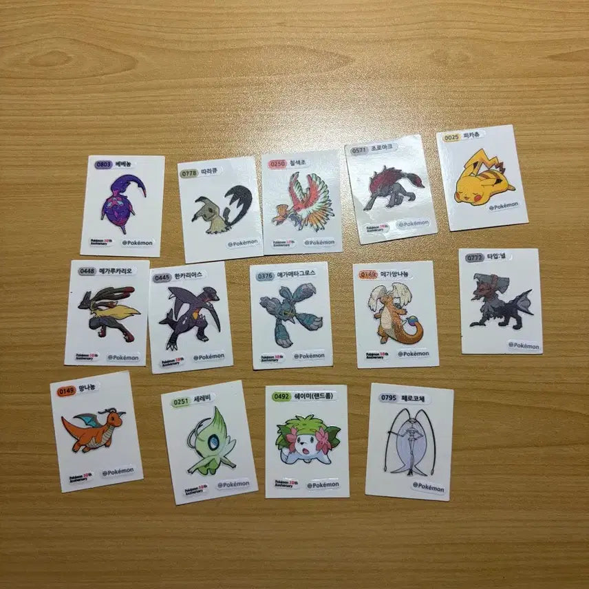[BUNJANG] Pokemon 30th Anniversary Sticker / 포켓몬 30주년 기념 띠부씰