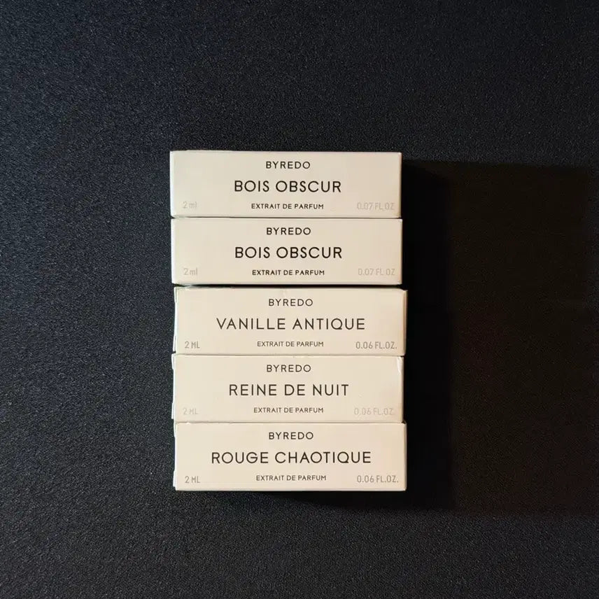 [BUNJANG] Byredo Discovery Set 2ml (Various Scents) / 바이레도 디스커버리 2ml(브와 옵스퀴르,바닐앙티끄,렌드뉘,루즈카오티크)