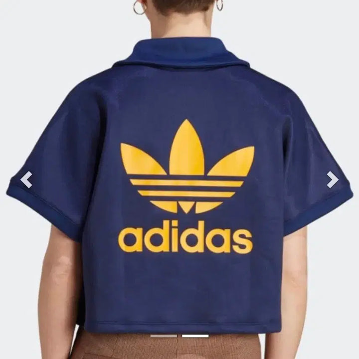[BUNJANG] Adidas Cropped Collar T-shirt Navy XS-S / 아디다스 크롭 카라티 네이비 XS-S