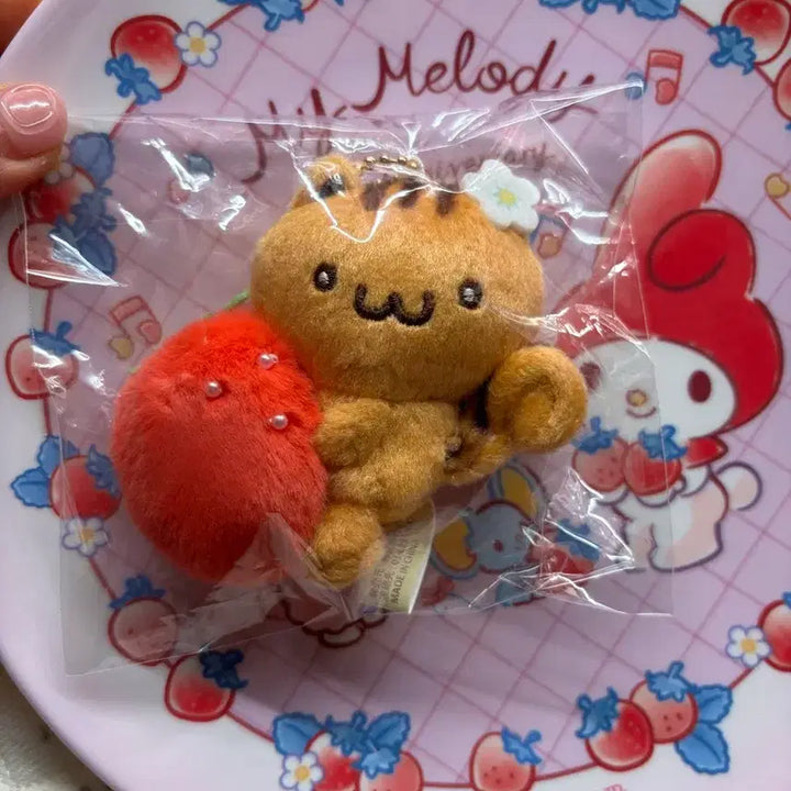 [BUNJANG] Sanrio Pompompurin Strawberry Bagel Plush / 새상품:폼폼푸린 베이글 딸기