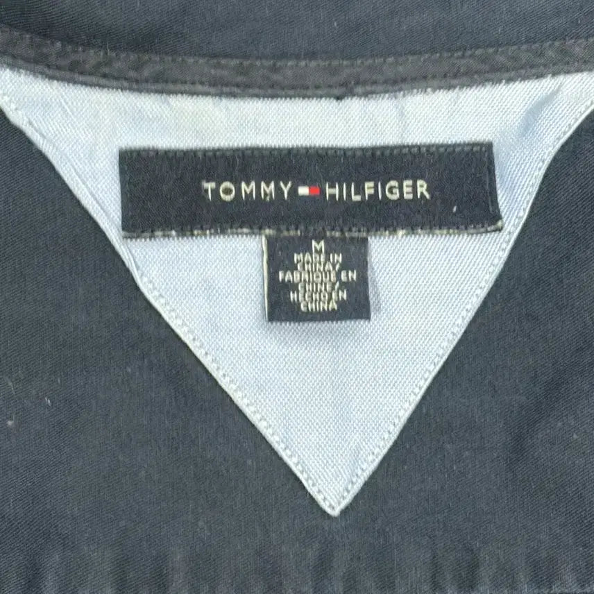 [BUNJANG] Tommy Hilfiger Solid Navy Oversized Shirt M / 타미 힐피거 솔리드 네이비 오버핏 셔츠 M