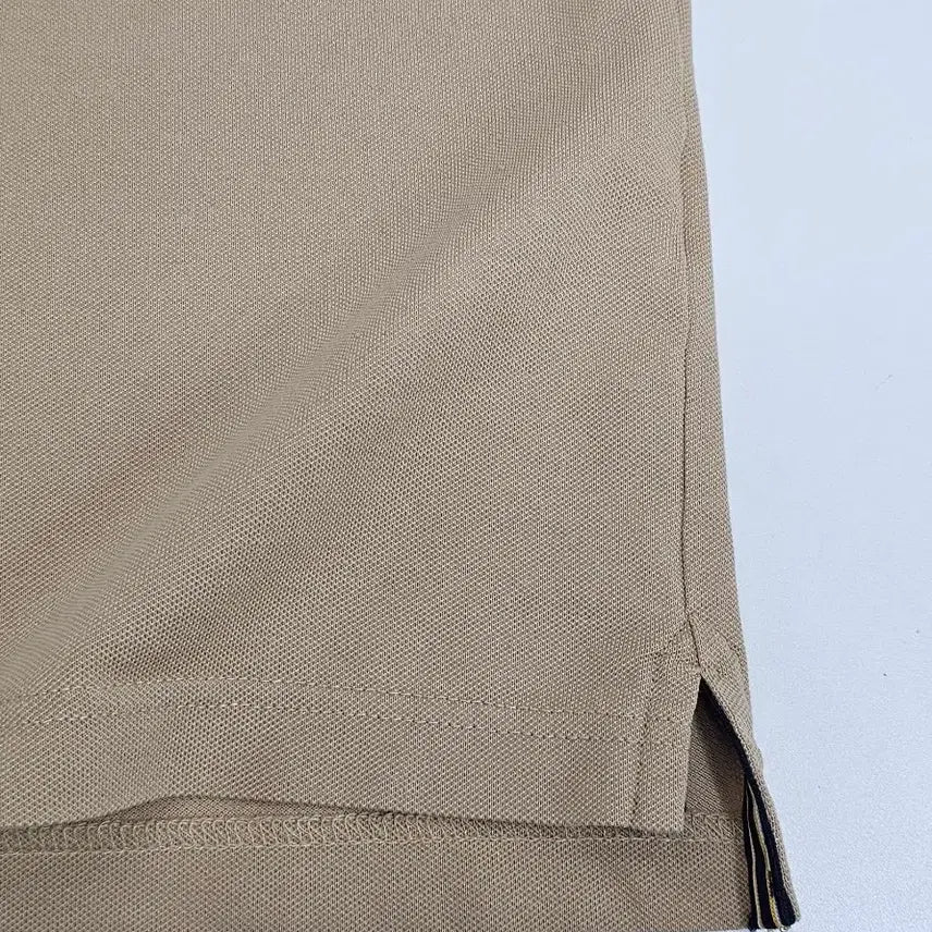 [BUNJANG] HAZZYS Beige Cotton Blend Short Sleeve Polo Shirt / HAZZYS 헤지스 베이지 면혼방 반팔 카라 티셔츠 105