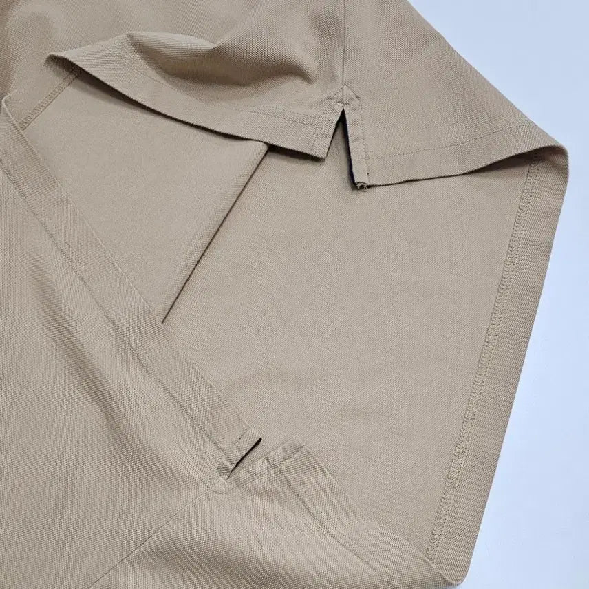 [BUNJANG] HAZZYS Beige Cotton Blend Short Sleeve Polo Shirt / HAZZYS 헤지스 베이지 면혼방 반팔 카라 티셔츠 105