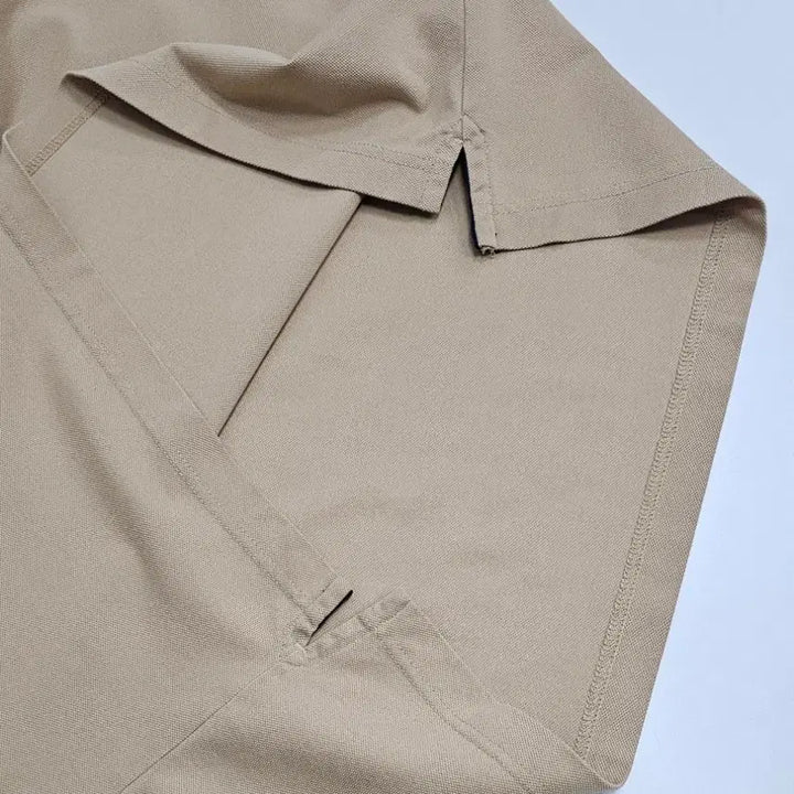 [BUNJANG] HAZZYS Beige Cotton Blend Short Sleeve Polo Shirt / HAZZYS 헤지스 베이지 면혼방 반팔 카라 티셔츠 105