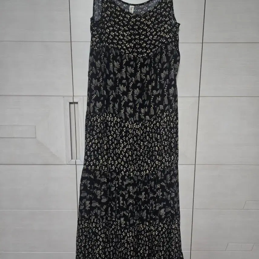 [BUNJANG] Floral Rayon Long Dress / 레이온 꽃무늬 롱 원피스