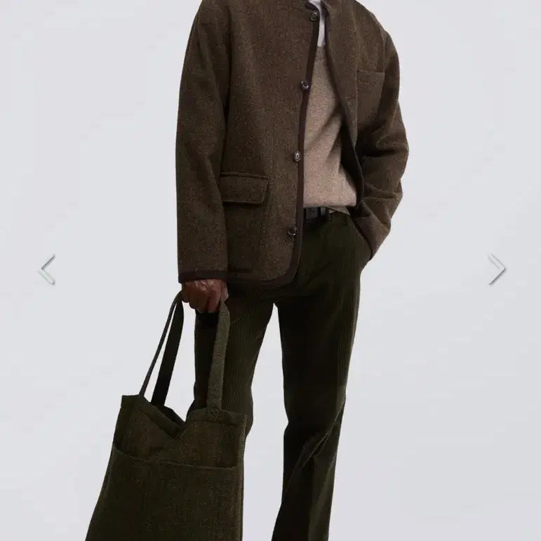 [BUNJANG] Aspesi Harris Tweed Wool Tote Bag / 아스페시 해리스 트위드 울 토트백