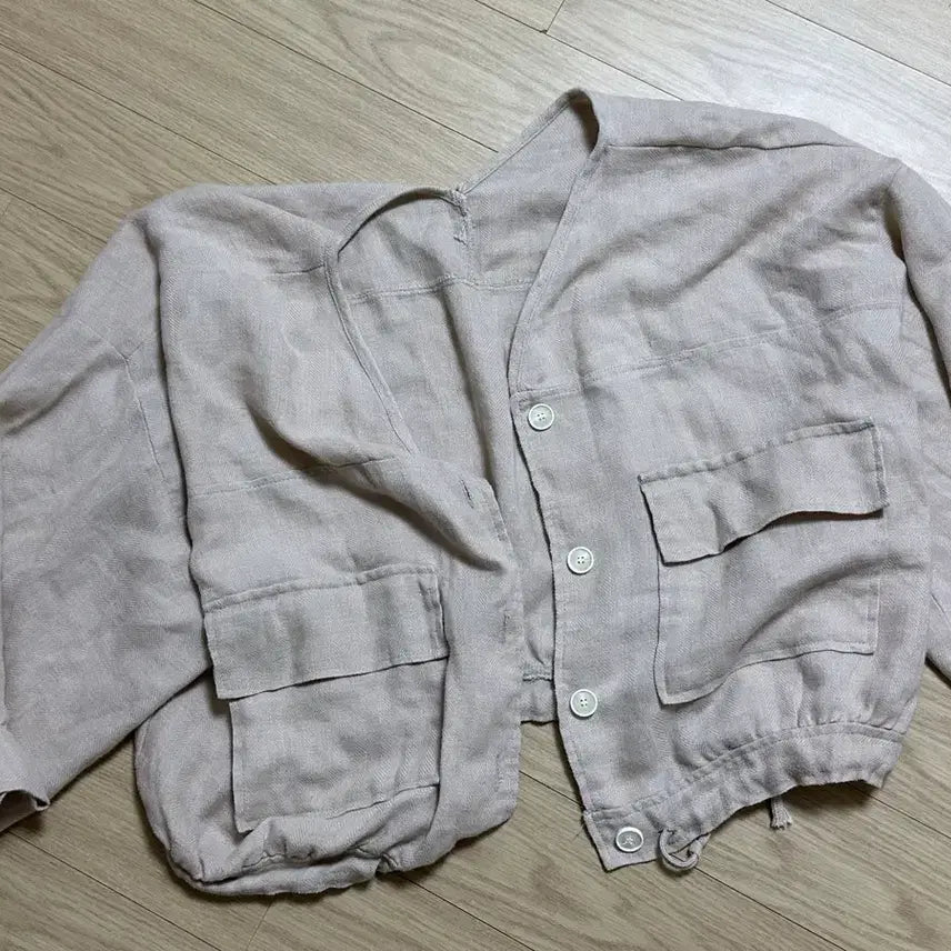 [BUNJANG] J2U Market Margaret Linen Cardigan / 제이투유마켓 마가렛 린넨 가디건