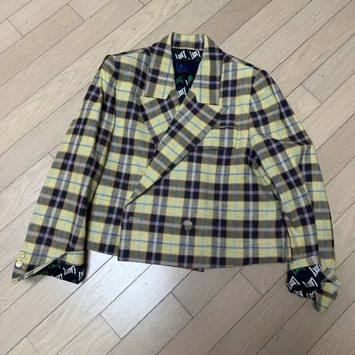 [BUNJANG] Lucky Plaid Jacket / 럭키 플래드 자켓 36사이즈