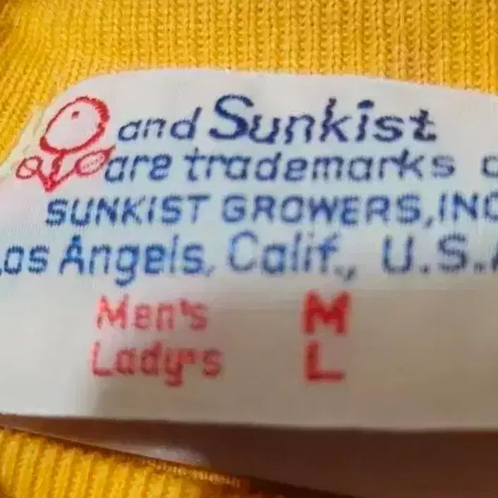 [BUNJANG] Sunkist Vintage T-Shirt (Medium) - Ultra Rare / 썬키스트 Sunkist 빈티지 반팔 티셔츠 미사용 신품 미듐 초레어