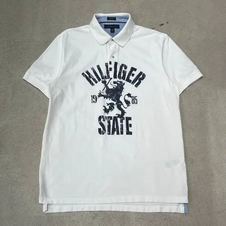 [BUNJANG] Tommy Hilfiger Printed Short-Sleeve Polo Shirt / 타미힐피거 프린팅 반팔카라티 s10865