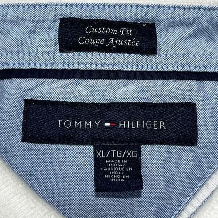 [BUNJANG] Tommy Hilfiger Printed Short-Sleeve Polo Shirt / 타미힐피거 프린팅 반팔카라티 s10865