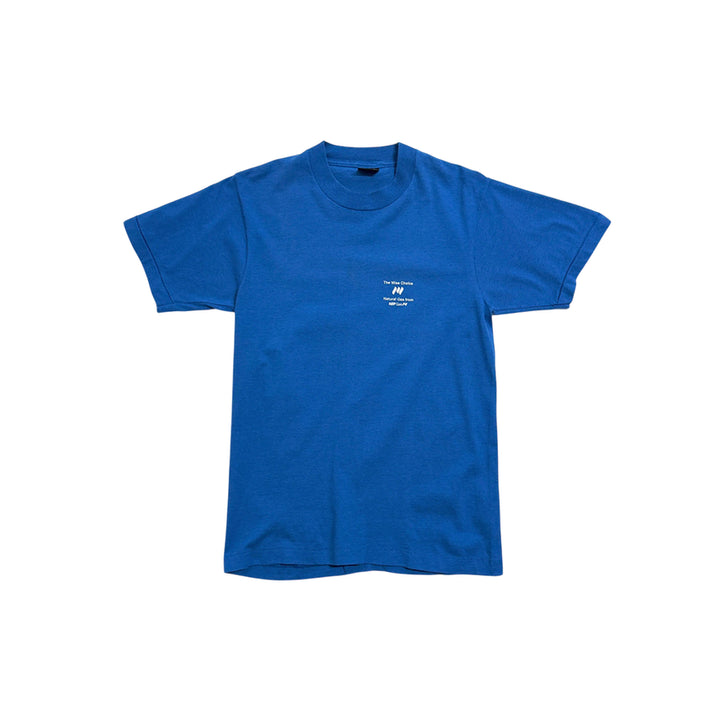 [BUNJANG] Vintage Single Stitch Blue T-shirt / 80-90s 싱글 스티치 빈티지 블루 티셔츠