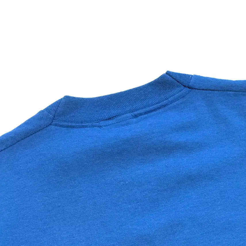 [BUNJANG] Vintage Single Stitch Blue T-shirt / 80-90s 싱글 스티치 빈티지 블루 티셔츠