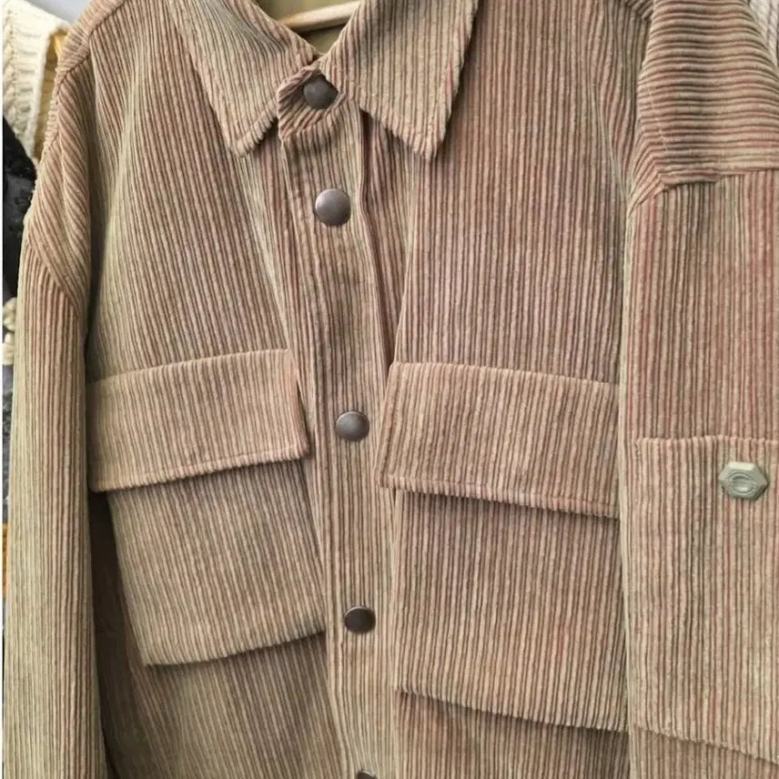 [BUNJANG] Solid Homme Corduroy Pocket Shirt Jacket / 솔리드옴므 코듀로이 포켓 셔츠 자켓