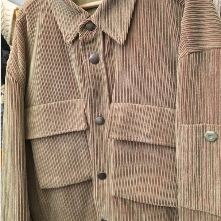 [BUNJANG] Solid Homme Corduroy Pocket Shirt Jacket / 솔리드옴므 코듀로이 포켓 셔츠 자켓