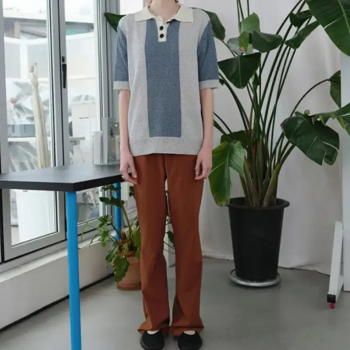 [BUNJANG] Enzo Blues Slim Bootcut Lounge Pants Caramel / 엔조블루스 슬림 부츠컷 라운지 팬츠 caramel