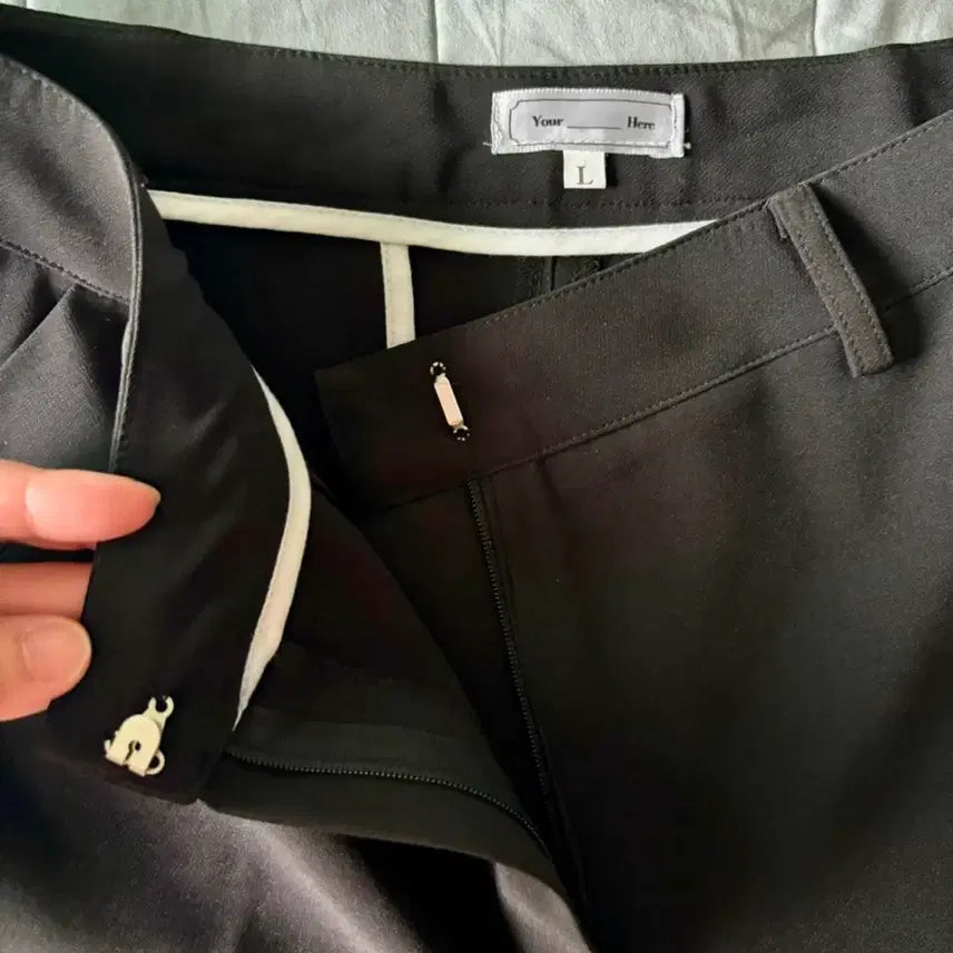 [BUNJANG] YourNameHere L Size Black Slacks / (새상품) 유어네임히얼 유네미 슬렉스 L