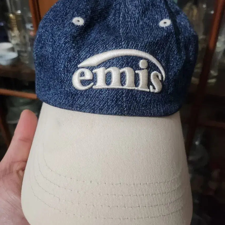 [BUNJANG] Emis Denim Ball Cap / emis 에미스 데님 볼캡 모자 키플링 빈티지 올드스쿨 레트로