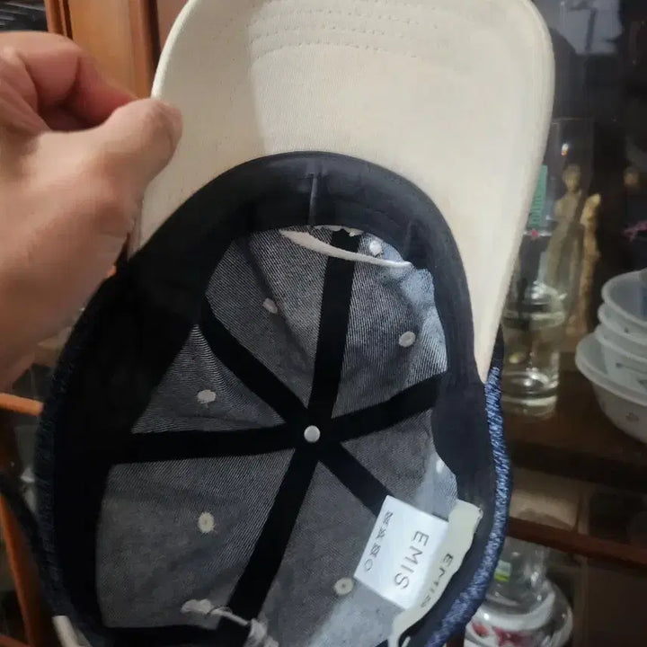 [BUNJANG] Emis Denim Ball Cap / emis 에미스 데님 볼캡 모자 키플링 빈티지 올드스쿨 레트로