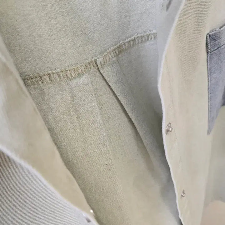 [BUNJANG] OPEN CLOSET Denim Color Block Shirt / OPEN CLOSET 청 데님 배색 남방