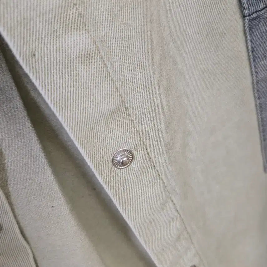 [BUNJANG] OPEN CLOSET Denim Color Block Shirt / OPEN CLOSET 청 데님 배색 남방