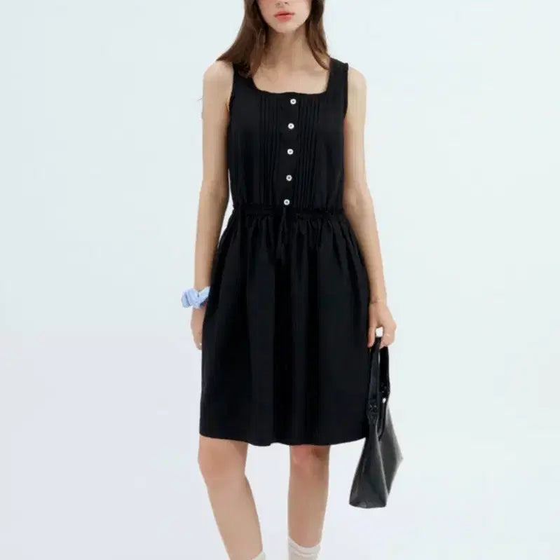 [BUNJANG] Shardrama CARMI Cotton Dress [Black] / 샤드라마 원피스 CARMI COTTON DRESS [BLACK]