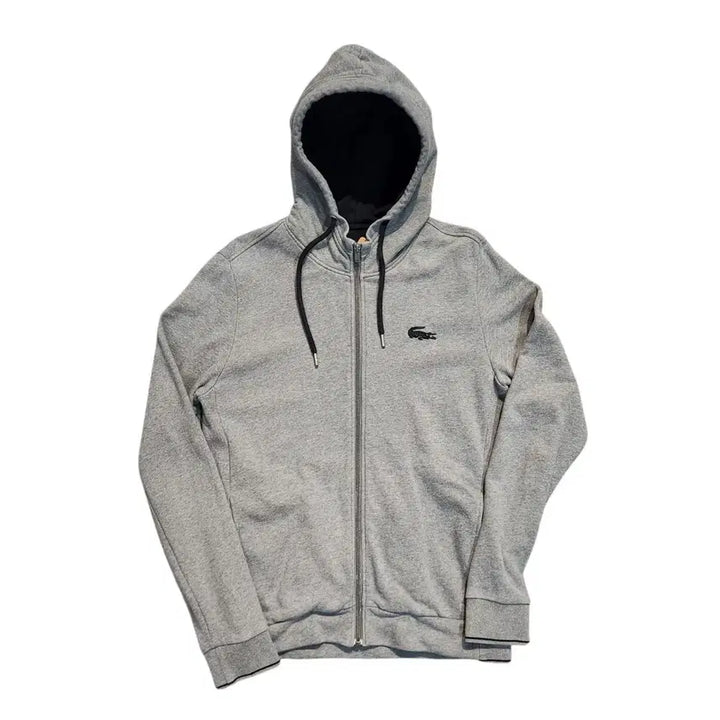 [BUNJANG] Lacoste Gray Hooded Zip-up / 라코스테 그레이 후드집업