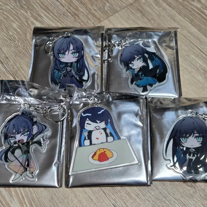 [BUNJANG] Ado Hibana Keyring Bundle Set / Ado 아도 히바나 키링 5종 일괄 (기본 4종 + 시크릿 1종)