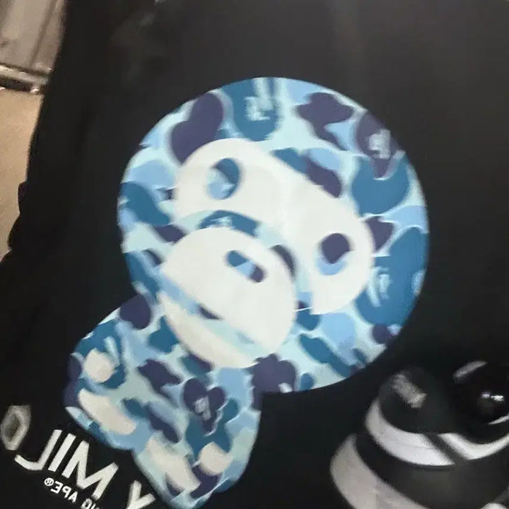 [BUNJANG] BAPE Baby Milo Blue Camo Long Sleeve / 베이프 블루 카모 베이비 마일로 롱슬리브