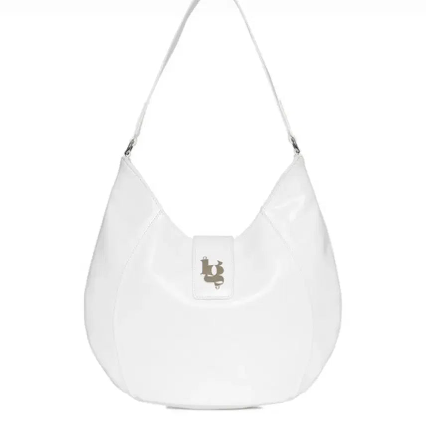 [BUNJANG] Illygo Line Hobo Bag - White / 일리고 라인 호보백 화이트