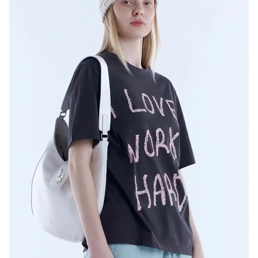 [BUNJANG] Illygo Line Hobo Bag - White / 일리고 라인 호보백 화이트