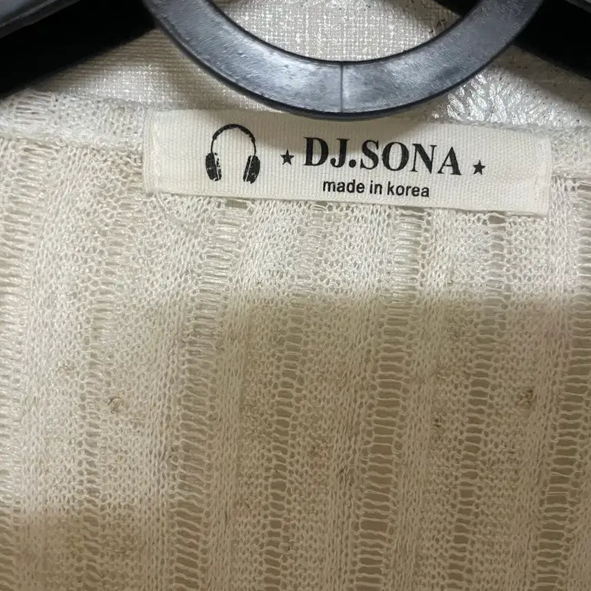 [BUNJANG] DJ.SONA Ivory See-Through Cardigan / DJ.SONA 시스루 가디건