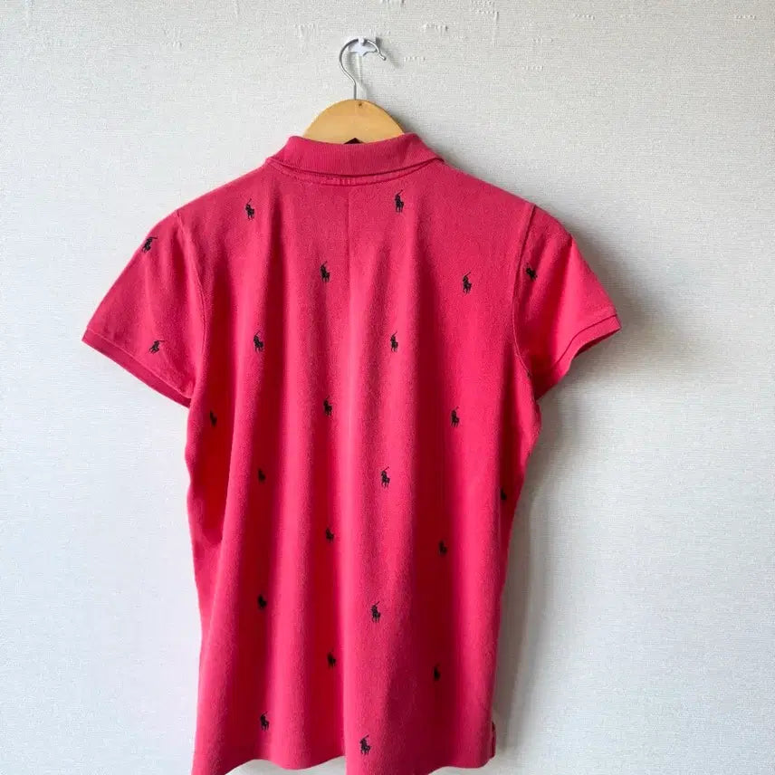 [SOLD OUT] (상태최상) 폴로랄프로렌 여성 멀티포니 핑크 반팔 카라 피케티 L