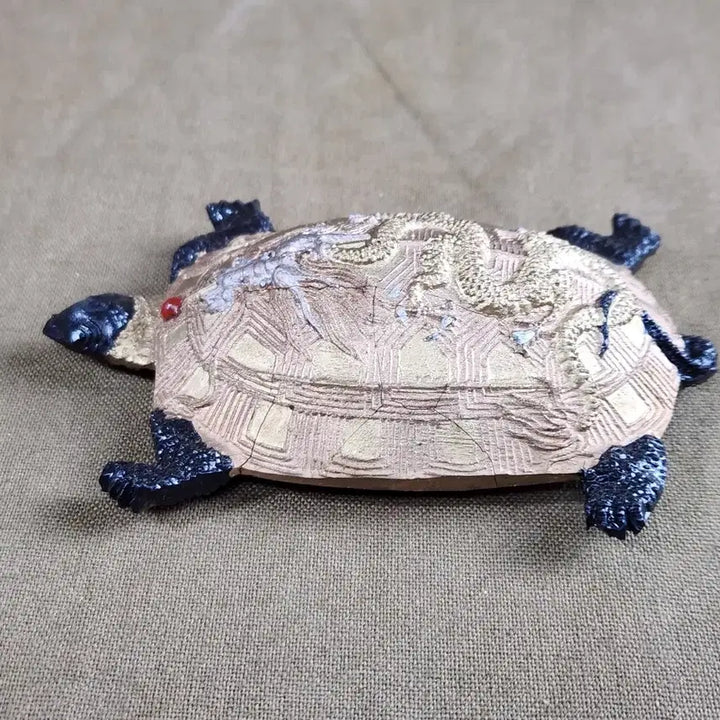 [BUNJANG] Chinese Ink Dragon Motif Turtleback Inkstone / 중국먹 거북등에 용문이 특징이다