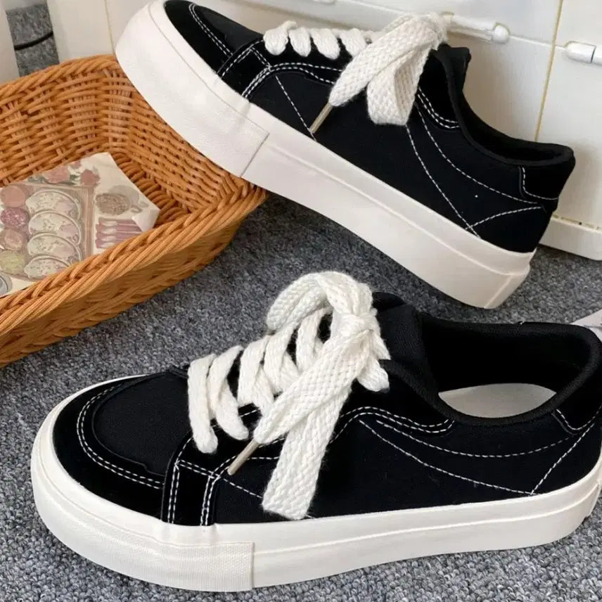 [BUNJANG] Comfortable Canvas Sneakers / 발편한 데일리 스니커즈
