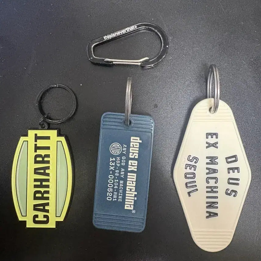 [BUNJANG] Carhartt &amp; Deus Keyring / 칼하트&amp;데우스 키링