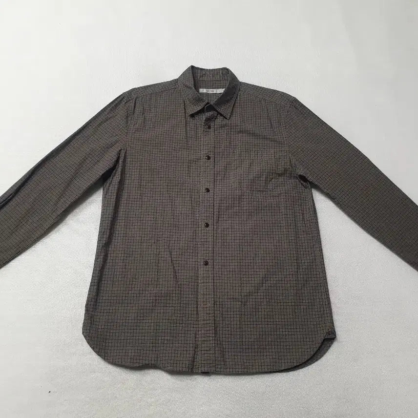 [SOLD OUT] SERIES 브라운 체크 긴팔 셔츠 105