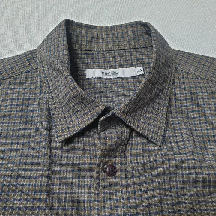[SOLD OUT] SERIES 브라운 체크 긴팔 셔츠 105