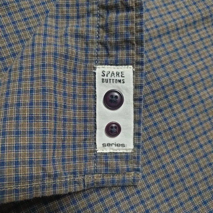 [SOLD OUT] SERIES 브라운 체크 긴팔 셔츠 105