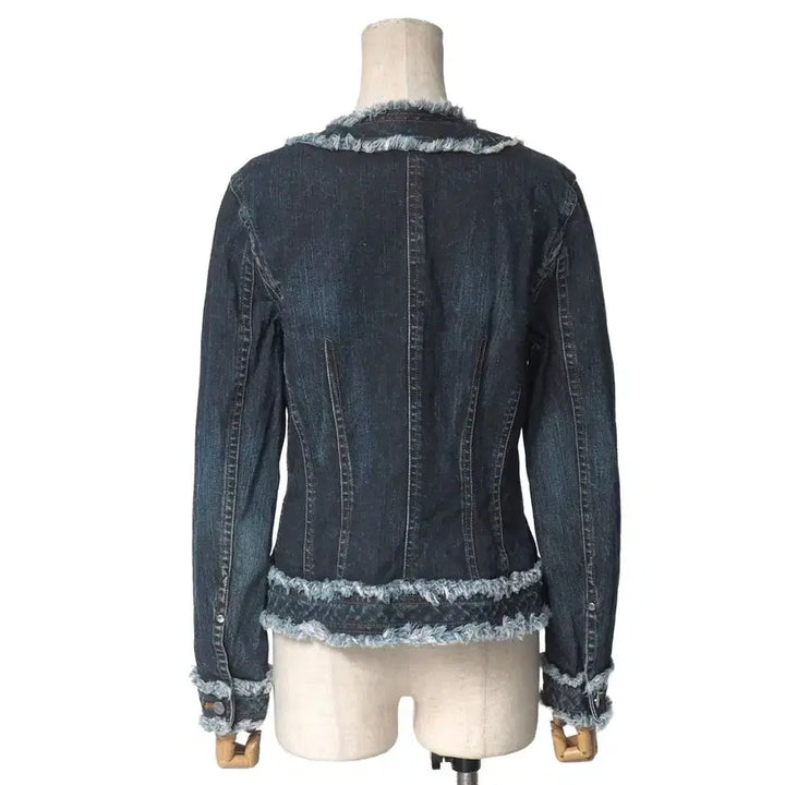[BUNJANG] Courreges Distressed Denim Jacket / courreges distressed denim jacket