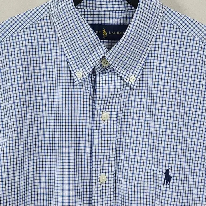 [BUNJANG] Polo Ralph Lauren Checkered Short Sleeve Shirt / 100 POLO 폴로 랄프로렌 체크 반팔 셔츠