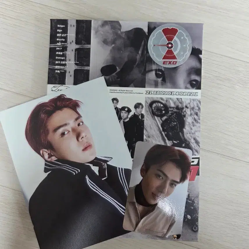 [BUNJANG] EXO Sehun Tempo Postcard &amp; Photocard / 엑소 템포 세훈 엽서 &amp; 세훈 포카