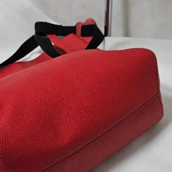 [BUNJANG] Beanpole Red Leather Tote Bag / 빈폴 레드 가죽 토트백 겸 숄더백