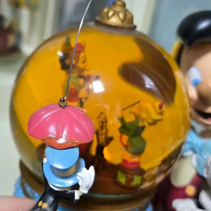 [BUNJANG] Disney Pinocchio Snow Globe Music Box / 디즈니 피노키오 스노우볼 오르골 희귀품