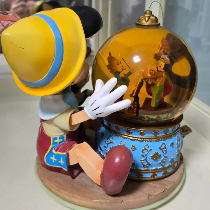 [BUNJANG] Disney Pinocchio Snow Globe Music Box / 디즈니 피노키오 스노우볼 오르골 희귀품